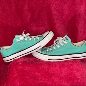 Converse Turquoise Canvas Sneakers Men’s 6/Women’s 8